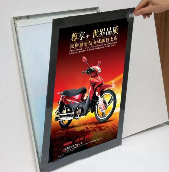 石家庄铝型材超薄灯箱厂家-UV软膜灯箱-点餐灯箱拉布灯箱制作安装-早来广告灯箱厂