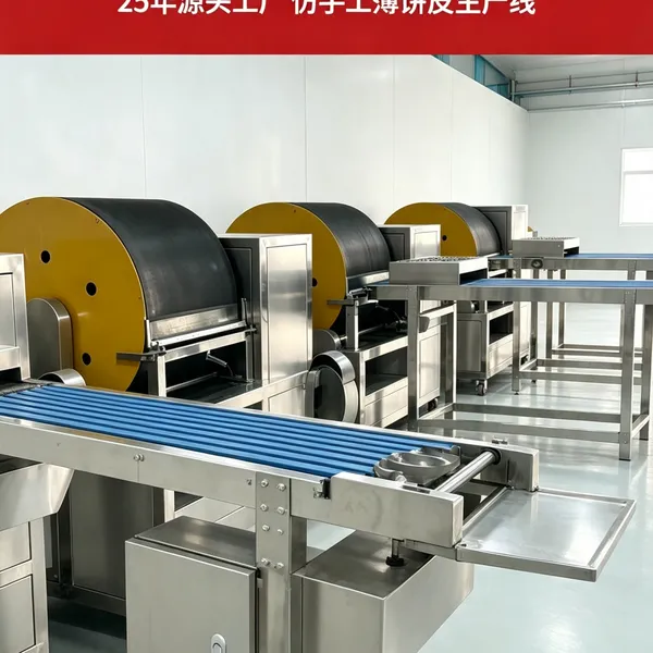 仿手工春卷皮机制作春卷皮3-5天柔韧不开裂,贴合手工,卖相出彩