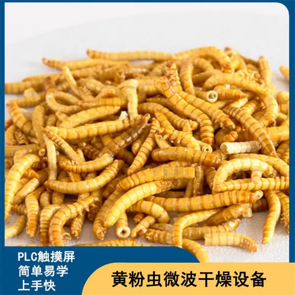 磊沐微波活体虫子干燥膨化设备 全自动 黄粉虫灭活设备