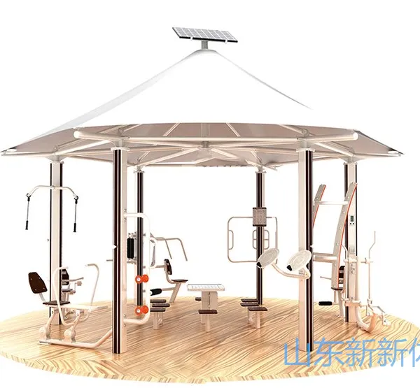 智能健身驿站多功能健身器材组合公园体育健康路径智慧训练器材