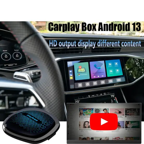 高通6125 CarPlay Ai Box智能盒CP-608 ultra支持HDMI输出 安卓13