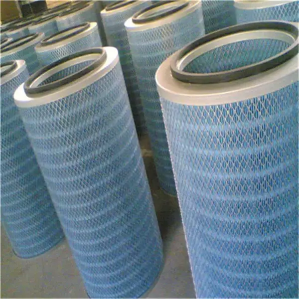 材质冲孔网反吹聚酯滤布除尘滤筒 350*660