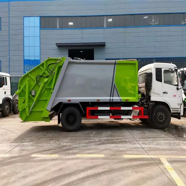 环卫垃圾车 蓝牌压缩垃圾车 东风天锦压缩式垃圾车