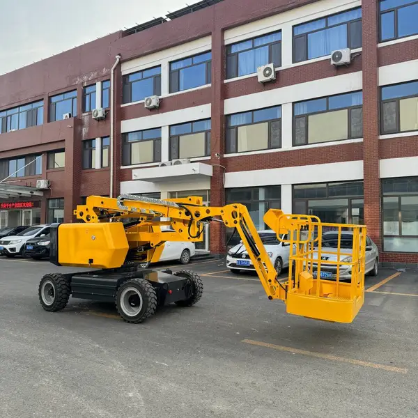 自行式折臂高空作业车 自走移动升降平台 360度旋转液压曲臂升降机