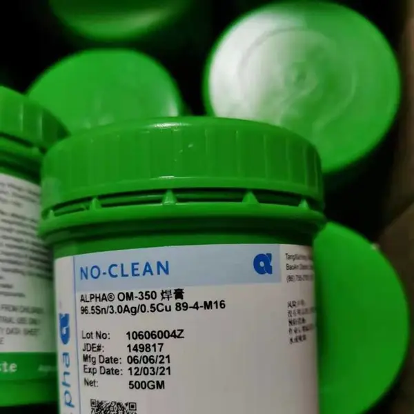 ALPHA 阿尔法锡膏 爱法锡膏OM350 SAC305 4号粉 无卤素 低空洞