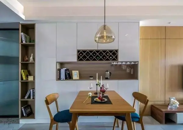 苏州全屋定制工厂 HL-CBG003 北欧现代风格餐边柜 宏路全屋定制
