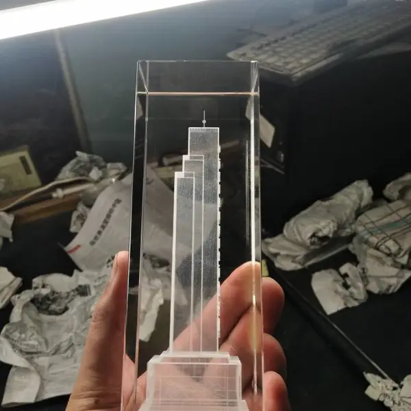 西安水晶模型,三维水晶立体工艺品,k9内雕桌摆加工
