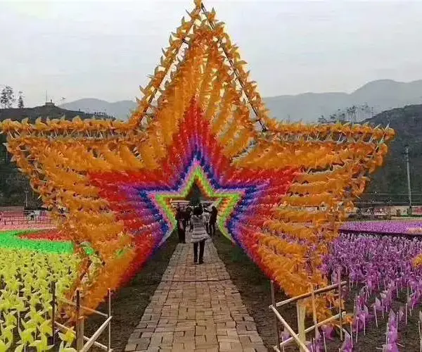 荷兰风车展 七彩风车出租出售 春天出游大赏