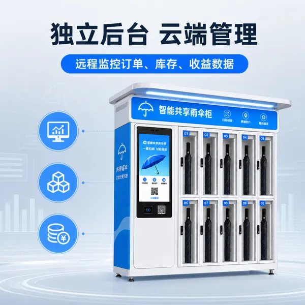 智能共享雨伞租赁柜 商用扫码自助借还伞柜 景区 地铁