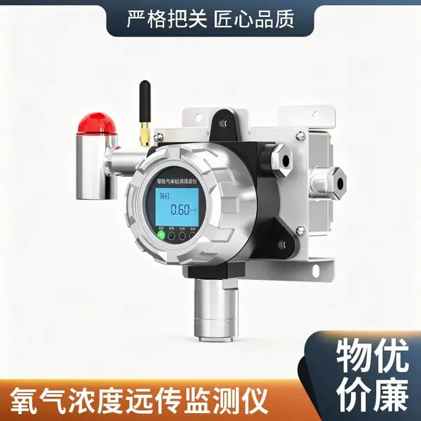 固定式无线款氧气检测仪 一体式设计 免调试 用于食品储运氧含量监测
