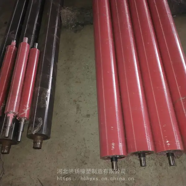 洪扬-涂胶辊定制 涂漆辊 胶辊翻新 橡胶滚筒包胶 过线胶辊 可定制