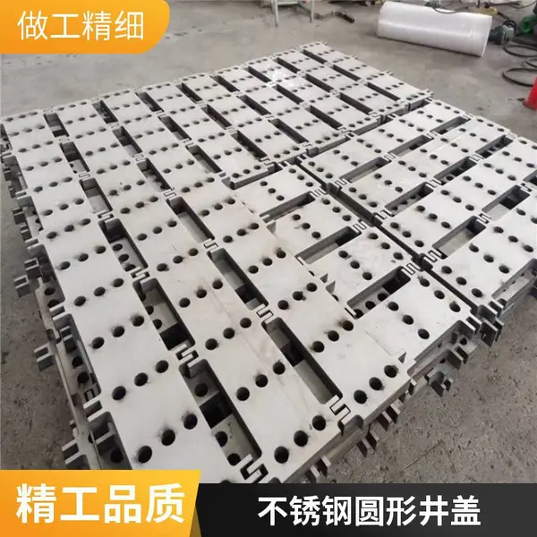 顶镭 不锈钢600*600电缆井 700双层圆形弱电通信雨水检查井盖 生产厂定制