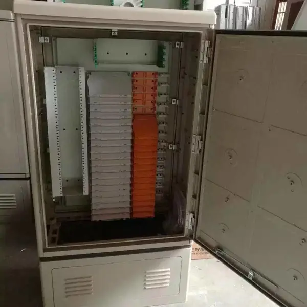 不锈钢拉丝288芯光缆交接箱产品 光交箱细节图文详解