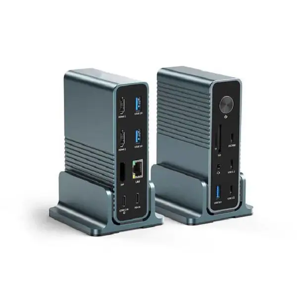 15 合 1 4K 60Hz USB C 桌面扩展坞适用于笔记本电脑和台式电脑