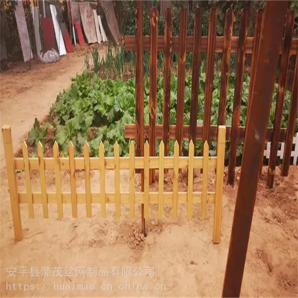 防腐木花草防护栏 庭院花池木质围栏 别墅花园实木栏杆
