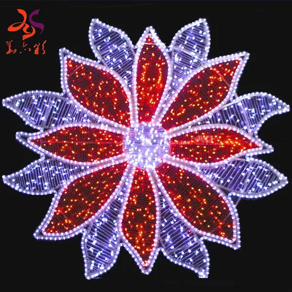 户外光雕美陈亮化产品莲花灯 华亦彩厂家定制2022节庆造型灯饰 一件代发免费设计