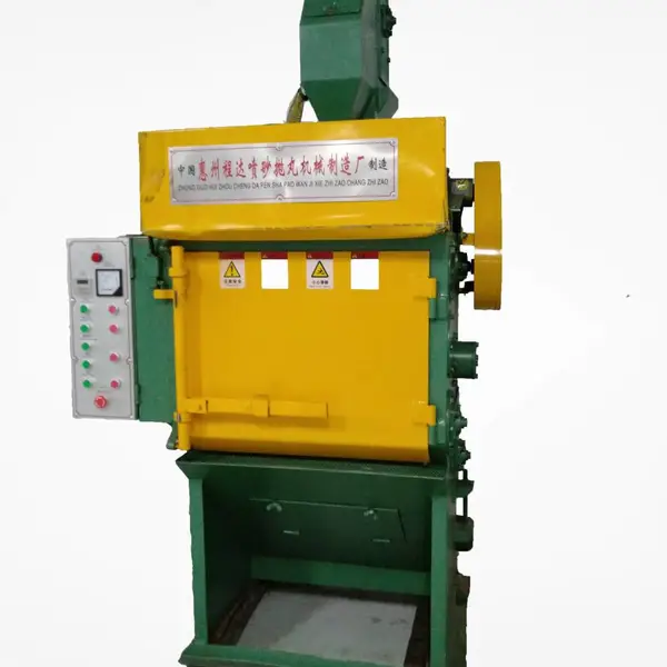 程达牌小型324履带抛丸机 压铸件清砂翻滚型打砂机