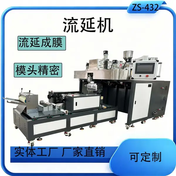 单螺杆塑料流延膜试验机 片材铸膜设备 实验研发小型流延膜机