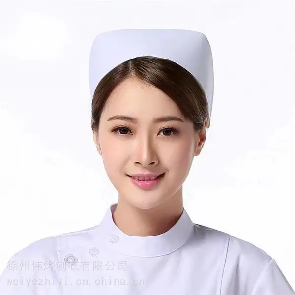 护士帽女白色均码燕尾帽手术室诊所医院护士帽子粉色蓝色