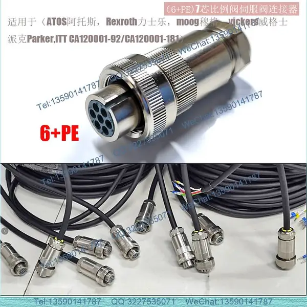 【moog穆格】DIN EN175201-804比例阀伺服阀接头连接器