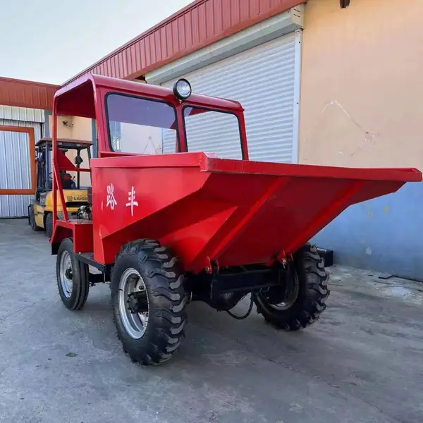 FC-25工程前翻自卸四轮车 建筑工地柴油翻斗车 矿用运输车