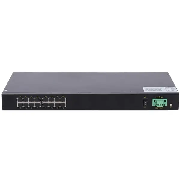 RS216工业级百兆16口机架式交直流220V以太网交换机DC110V交换机ROGERKANG