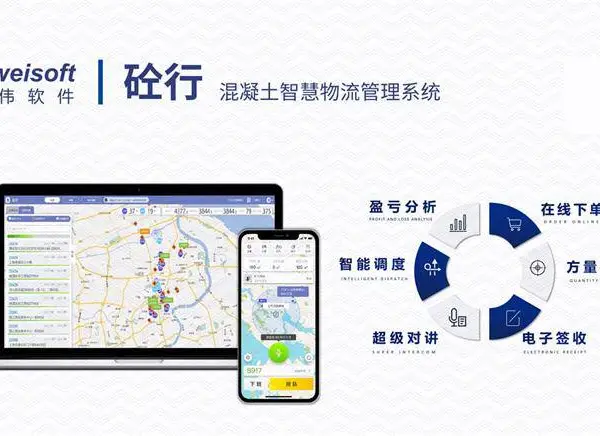 上海思伟 混凝土管理软件砼立方ERP系统 搅拌站一机双控生产控制系统