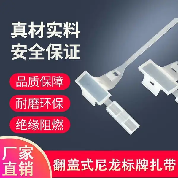 带牌电缆线标牌扎带防水标示牌盒扎带标签记号5*180 240 8*240