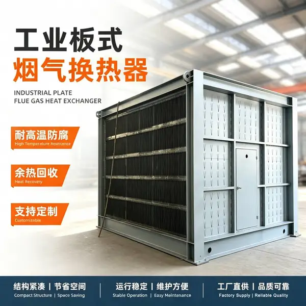 实体工厂生产气气板式换热器,精密焊接密封,按需设计适配各类高温烟气工况