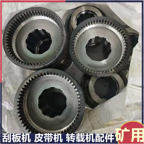 矿用DSJ80/2*55皮带机内外齿套 材质ZG45锻打 煤矿输送机外齿轴套