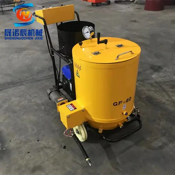 晟诺辰手推式60升沥青灌缝机100L200L路面裂缝灌缝机可拖挂