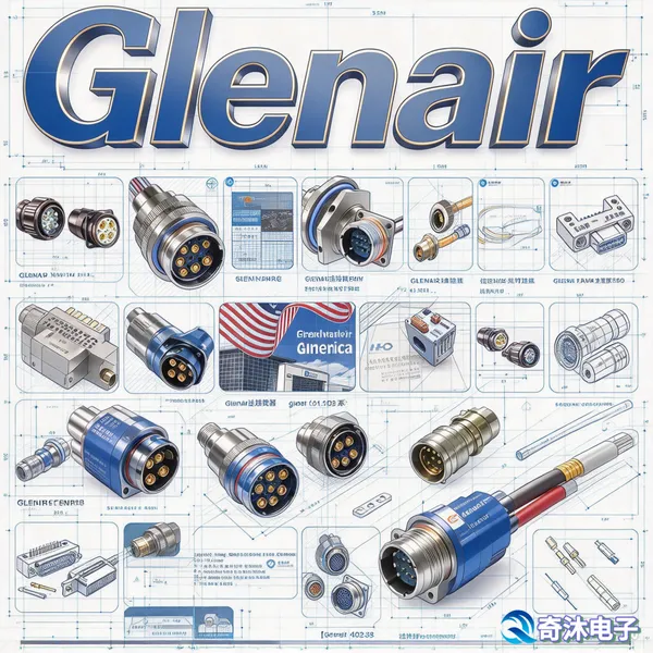 Glenair 805-004-02ZNU18-12PA 航空连接器 抗冲击信号电源混装