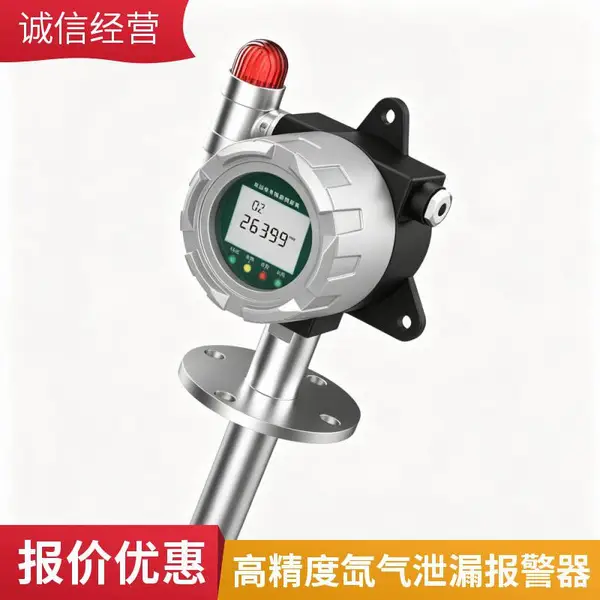 固定式法兰款氙气检测仪 4-20mA/RS485双输出 工业安全报警装置