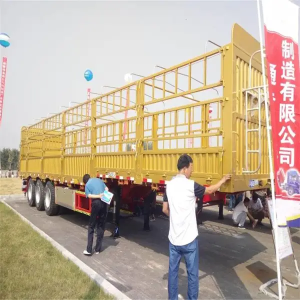 供应苍栅苍栏气囊悬架盘刹车桥新型栏板苍栅半挂车厢式半挂车