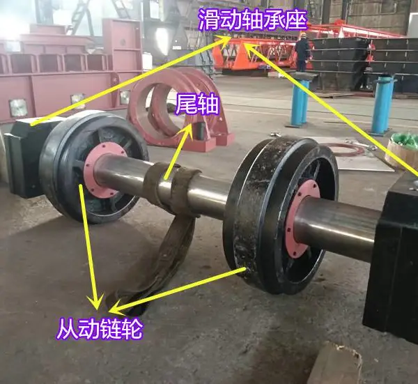 图文解析板式给料机尾轮总成装置