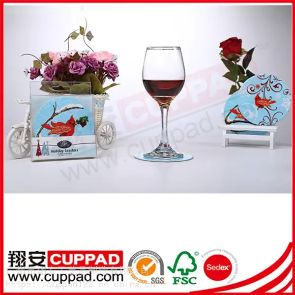 环保白卡纸特种纸啤酒杯垫印刷酒店杯垫彩色杯垫酒吧杯垫广告定制