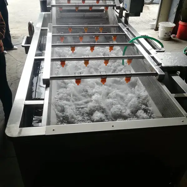 商用山药胡萝卜清洗机超声波毛棍土豆去皮清洗食品加工生产流水线