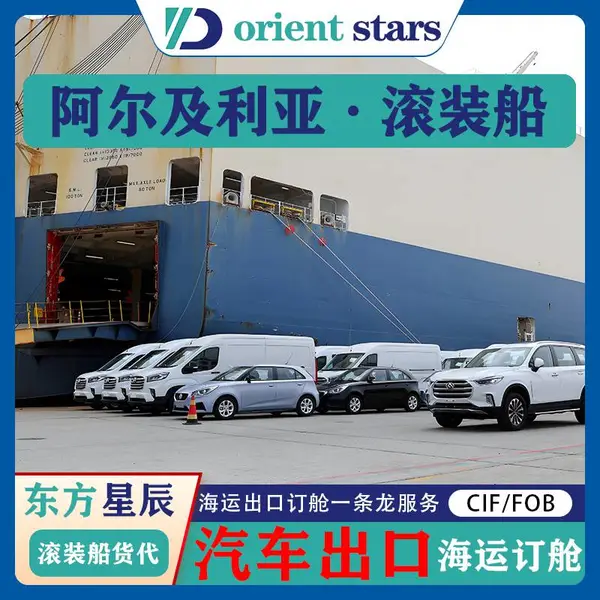 二手新能源汽车出口代理-阿尔及利亚滚装船海运订舱报关货代