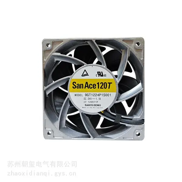 sanyodenki三洋 山洋电气耐高温系列 9GT1224P1S001 散热风扇 耐85度高温 12038 铝框