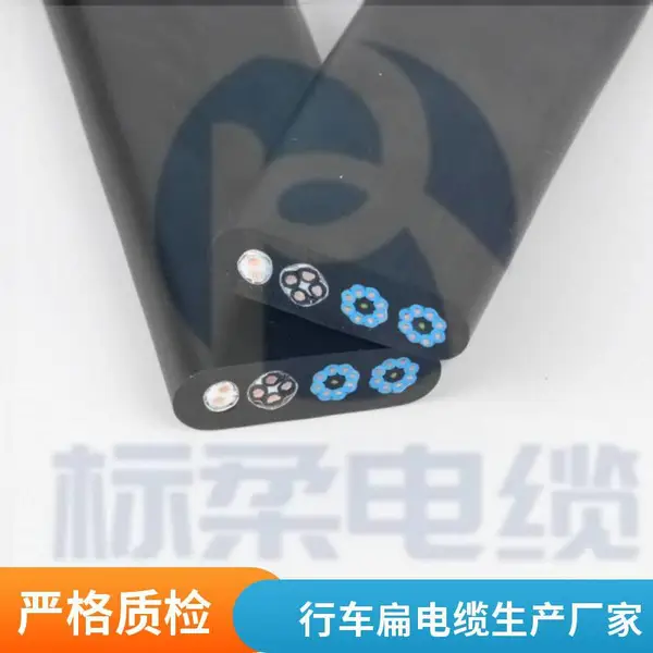 随行移动扁平电缆 行车起重机 天车排线 标柔定制生产