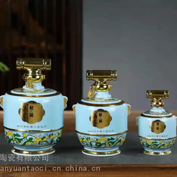 景德镇陶瓷酒瓶 带礼盒家用1斤3斤5斤 装秘藏白酒坛子复古风小酒罐