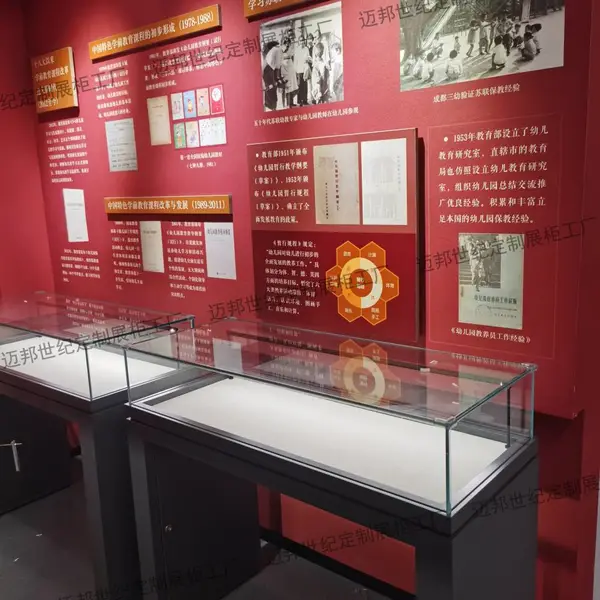 博物馆展柜 文物展柜 工厂定制 电动开启 液压气撑开启 手动开启