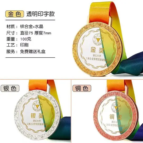 定制金属荣誉奖牌