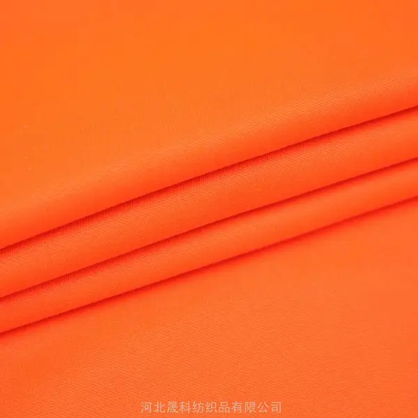 涤棉TC斜纹92*56 88*64 工装面料 环卫交通工作制服防水荧光布反光布料