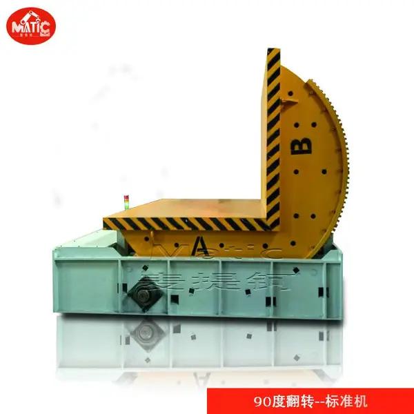 厂家直销载重10吨1500台面机械式90度板材翻转机