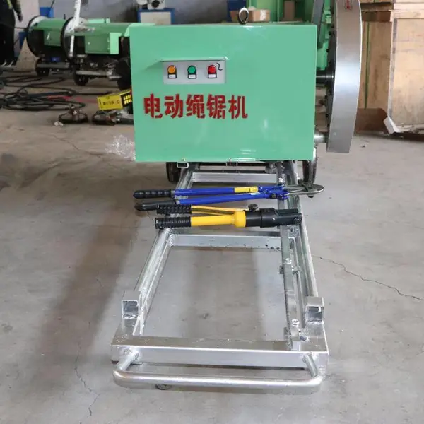 奥莱 桥梁墙体切割机 小型电动矿山开采绳锯机 绳锯切割设备