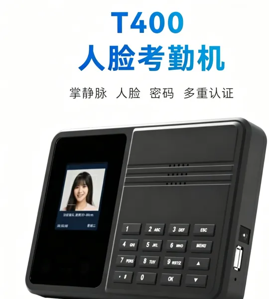 铭码 T400 人脸考勤机 掌静脉密码多重认证 源头厂家智能打卡门禁一体机 企业办公考勤设备