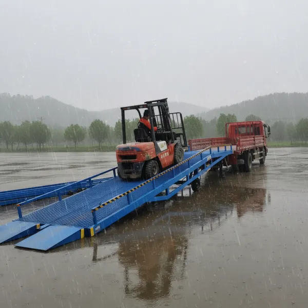 宁瑞液压登车桥 6-10吨移动式卸货专用叉车过桥 集装箱装卸货平台