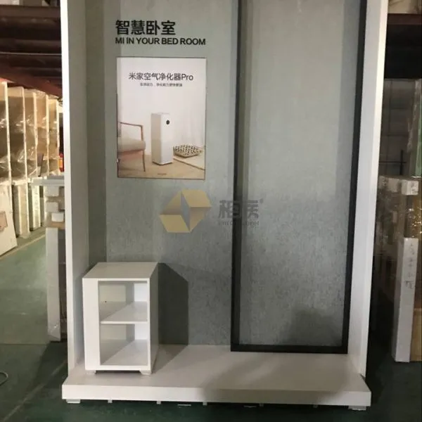 小米2.0版卧室场景背柜生产厂家,小米体验店展台定做