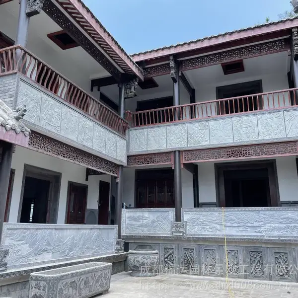 中式别墅木屋修建/民宿木屋装修/中式景观打造